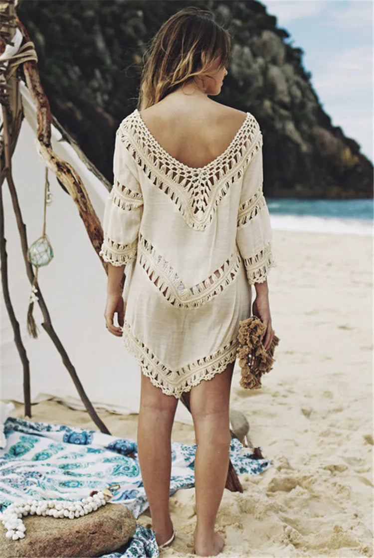 Crochet Hollow Beach Dress