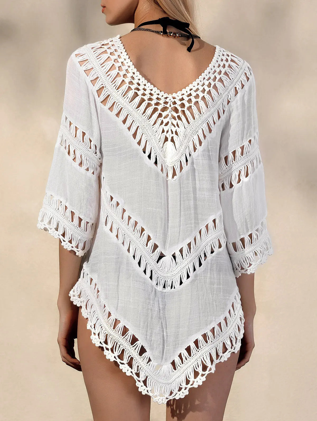 Crochet Hollow Beach Dress