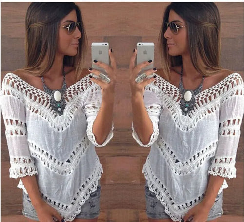 Crochet Hollow Beach Dress