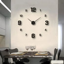 Creative Frameless DIY Wall Clock Home Office Wall Decoration Silent Clock Living Room Decor