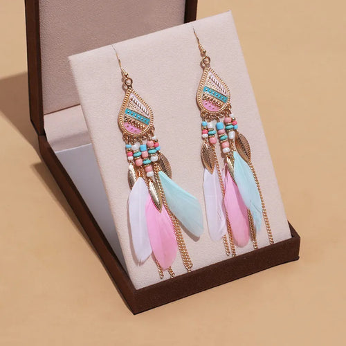 Flower Enamel Earrings