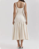 Summer Pleated Slim Dress