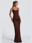 Sequin Halter Maxi Dress