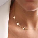 Heart Initial Name Necklace