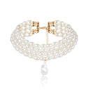 Irregular Pearl Choker Necklace