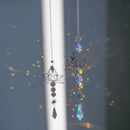 Crystal Diamond Moon Sun Catcher Butterfly Lotus Rainbow Christmas Home Garden Decoration Wind Chime