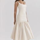 Summer Pleated Slim Dress