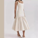 Summer Pleated Slim Dress
