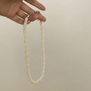 Layered Pearl Choker Necklace