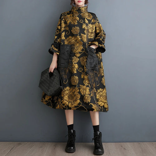 Embroidered A-Line Dress