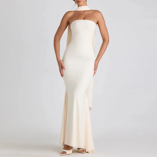 Ivory Bloom Strapless Dress