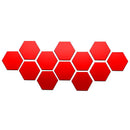 Rose Gold 3D Hexagon Mirror Wall Stickers DIY TV Background Decor for Living Room Bedroom Bathroom Home Decor