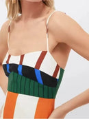 Striped Backless Boho Dress