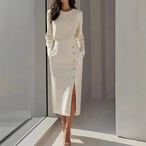 O-Neck Bodycon Dress