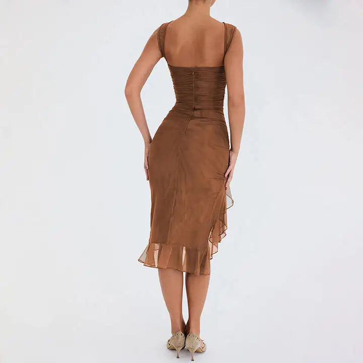 Tie-Dye Bodycon Maxi Dress