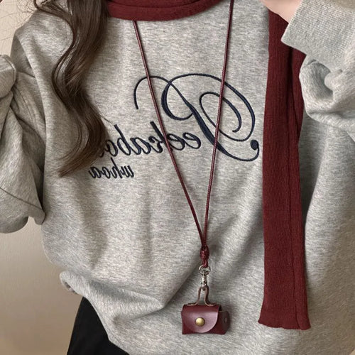 Wine Red Flower Necklace