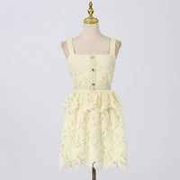 Embroidery Lace Party Dress