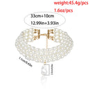 Irregular Pearl Choker Necklace