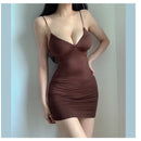Pleated Bodycon Mini Dress