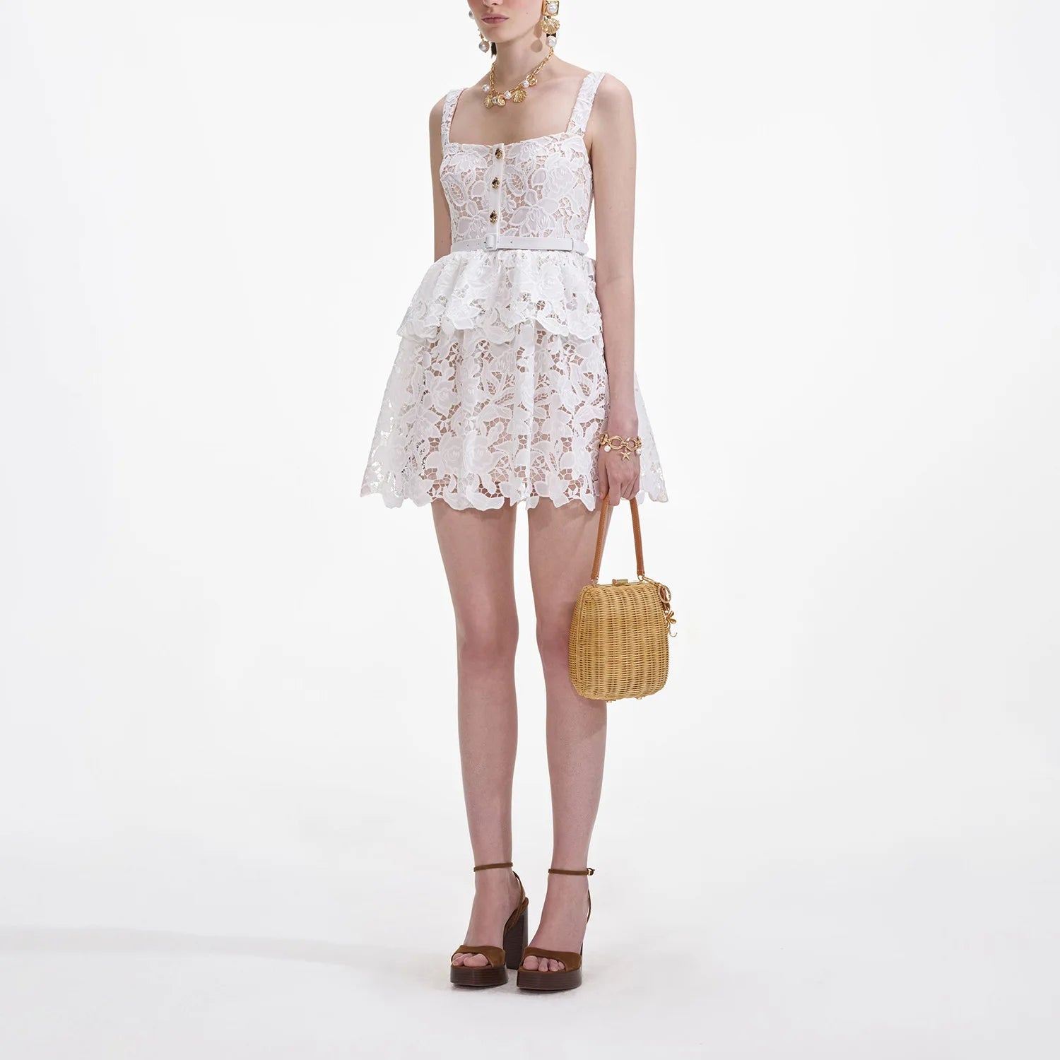 Embroidery Lace Party Dress
