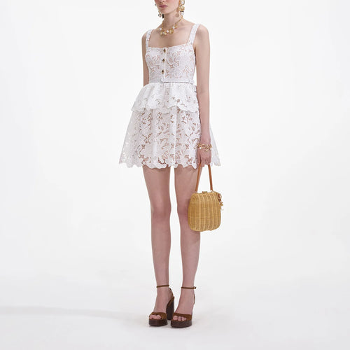 Embroidery Lace Party Dress