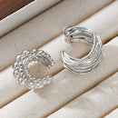 Wide Clip-On Earrings Set