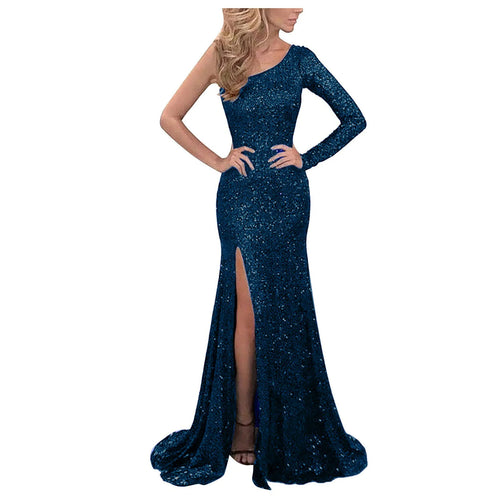 One-Shoulder Sequin Dress