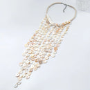 Layered Shell Tassel Necklace