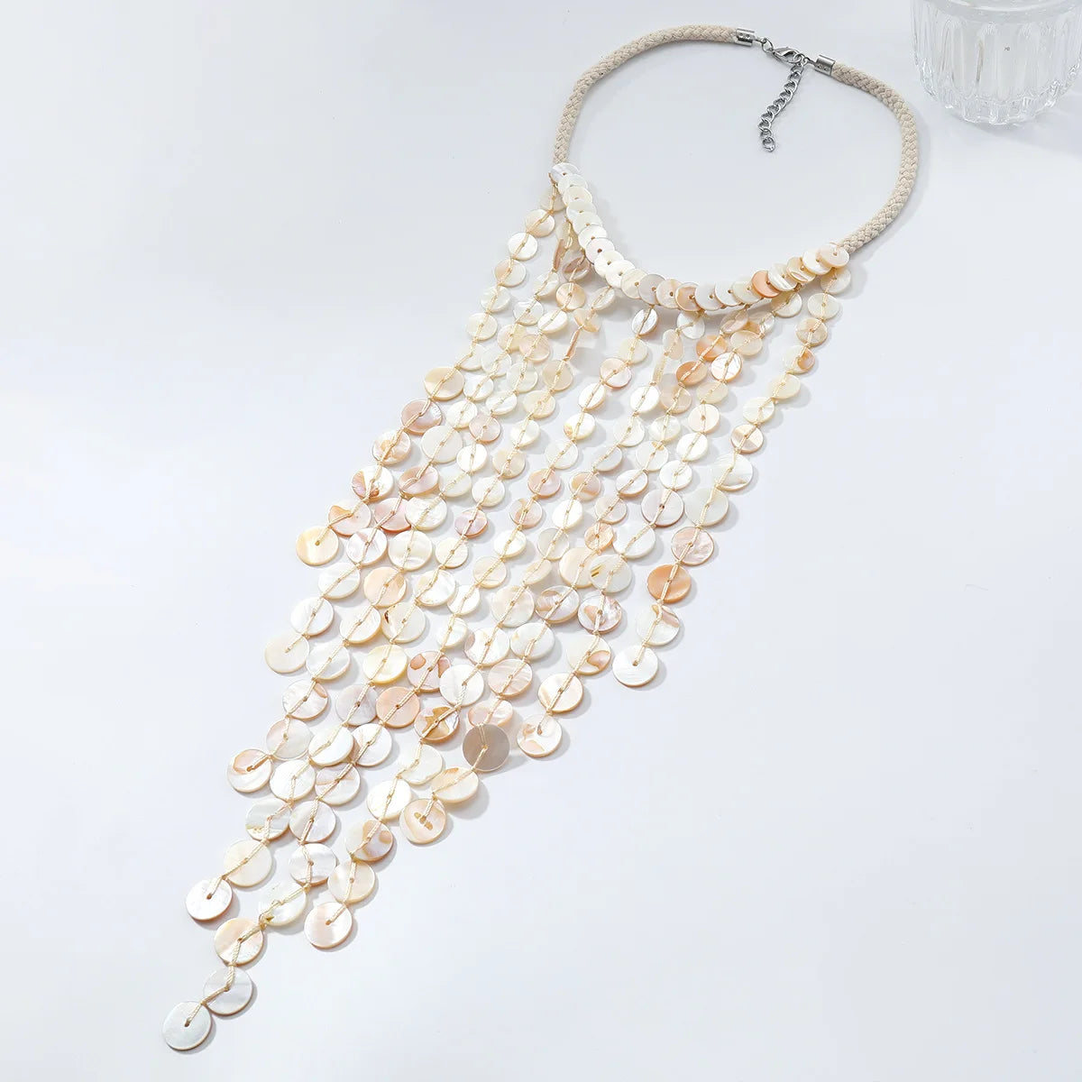 Layered Shell Tassel Necklace
