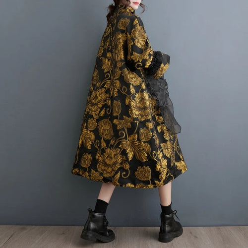 Embroidered A-Line Dress