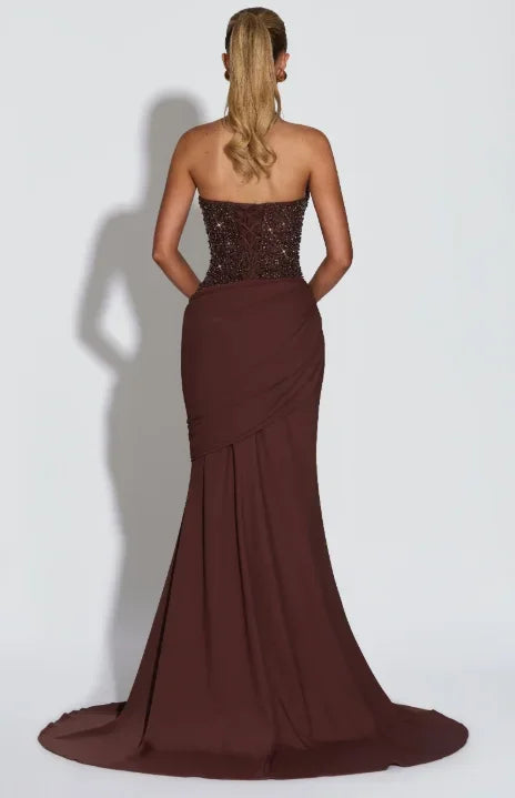 Sequin Halter Maxi Dress