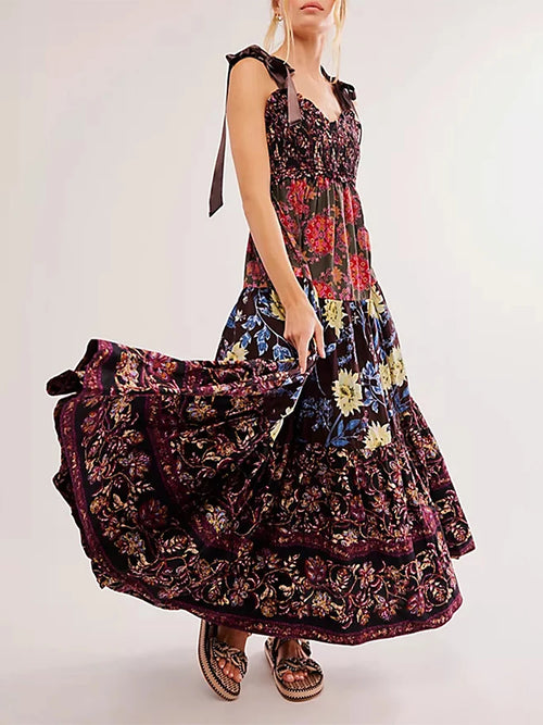 Boho Smocked Summer Dress