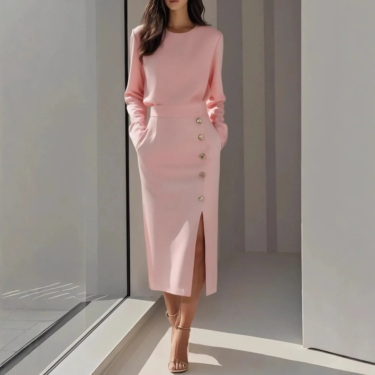 O-Neck Bodycon Dress