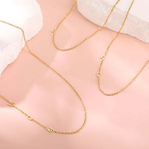 Initial Letter Necklaces