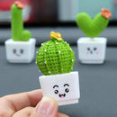 Resin Succulent Cactus Mini Green Plant Set of 4 for Office Home Living Room Crafts Eye Catching Short Length Figurines