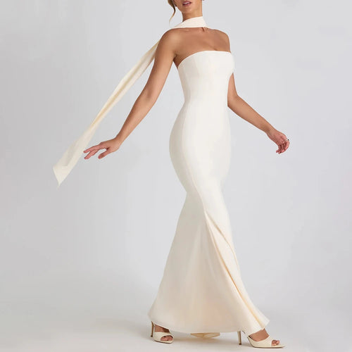 Ivory Bloom Strapless Dress