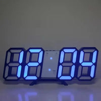 3D LED Alarm Clock Date/Temperature Display for Home Kitchen Office Garden Wall Clock Times Digital Decor