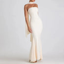 Ivory Bloom Strapless Dress