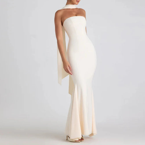 Ivory Bloom Strapless Dress