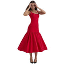 Trendy Hollow Maxi Dress