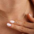 Zircon Letter Choker Necklace