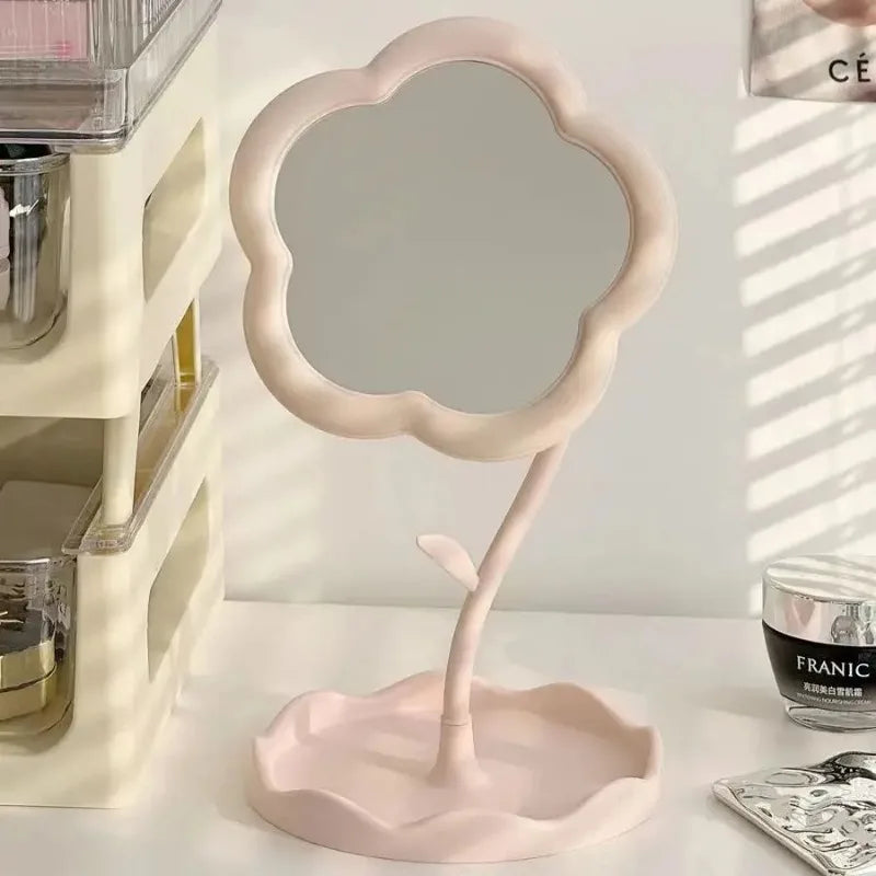 Creative Desktop Flower Mirrors Value Online Celebrity Gao Yan Decorative Mirrors for Bedroom Home Decor Eye Catching Short Length