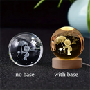 3D Crystal Ball Night Light Laser Engraved Solar System Globe Decoration for Home Desktop Astronomy Birthday Gift