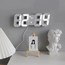 3D LED Alarm Clock Date/Temperature Display for Home Kitchen Office Garden Wall Clock Times Digital Decor