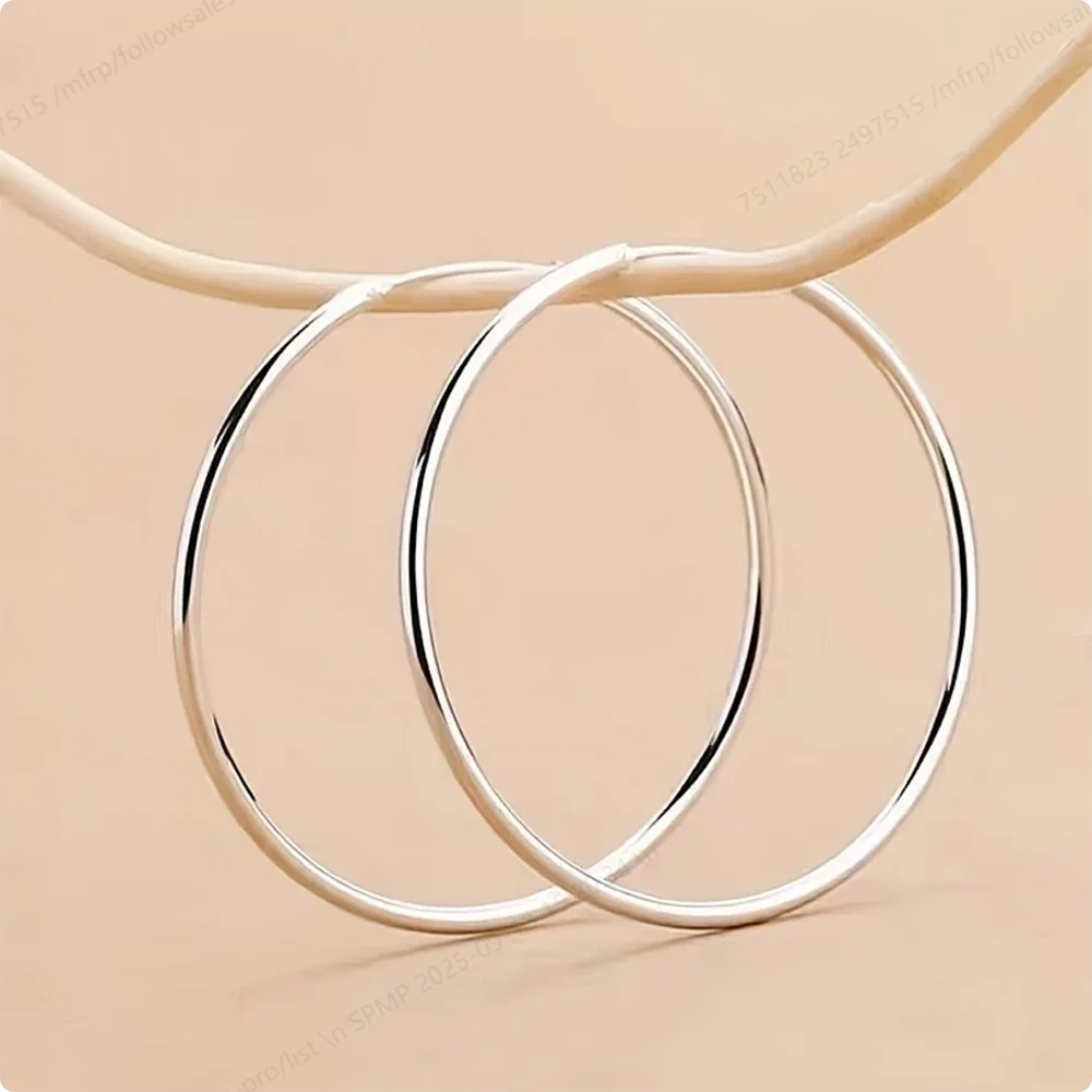 Sterling Silver Hoop Earrings