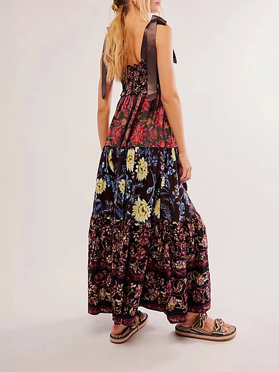 Boho Smocked Summer Dress