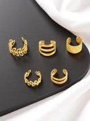 Elegant Silver Ear Cuffs