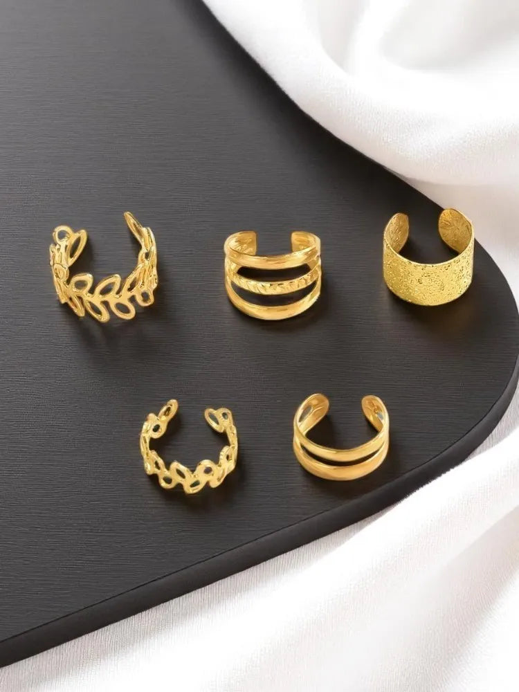 Elegant Silver Ear Cuffs