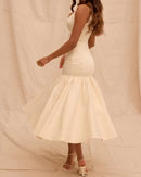 Summer Pleated Slim Dress