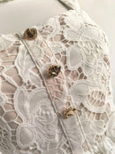 Embroidery Lace Party Dress